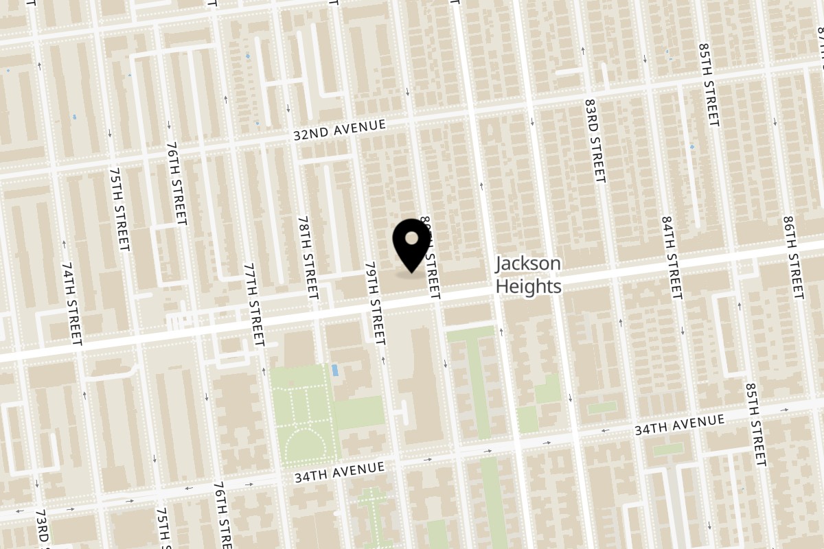 Map showing the location of Salvaje Social Club NYC on 79-11 Northern Blvd in Flushing